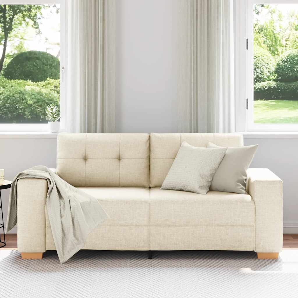 Sofá de dois lugares em linho, 180x77x82 cm