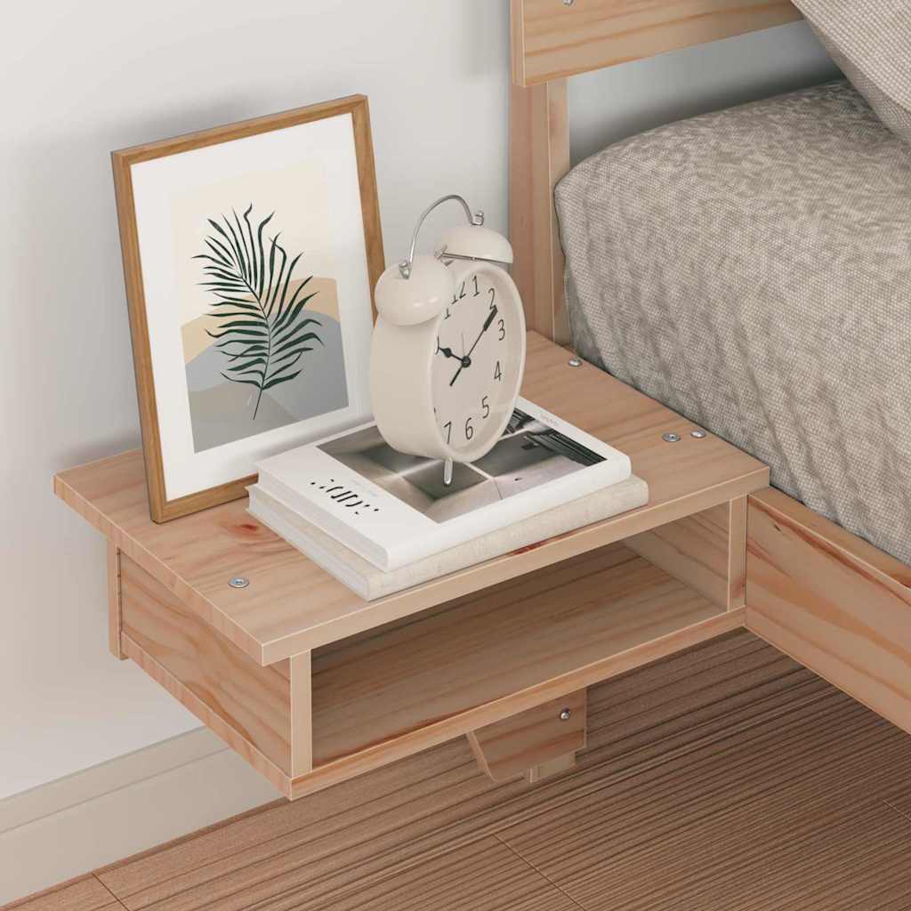 Estrutura da cama com cabeceira castanho 75 x 190 cm