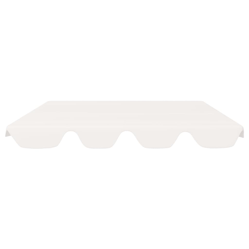 Toldo suplente baloiço jardim 188/168x145/110 cm branco