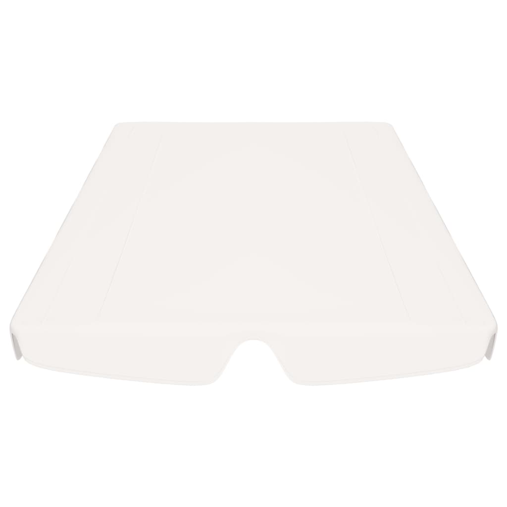 Toldo suplente baloiço jardim 188/168x145/110 cm branco