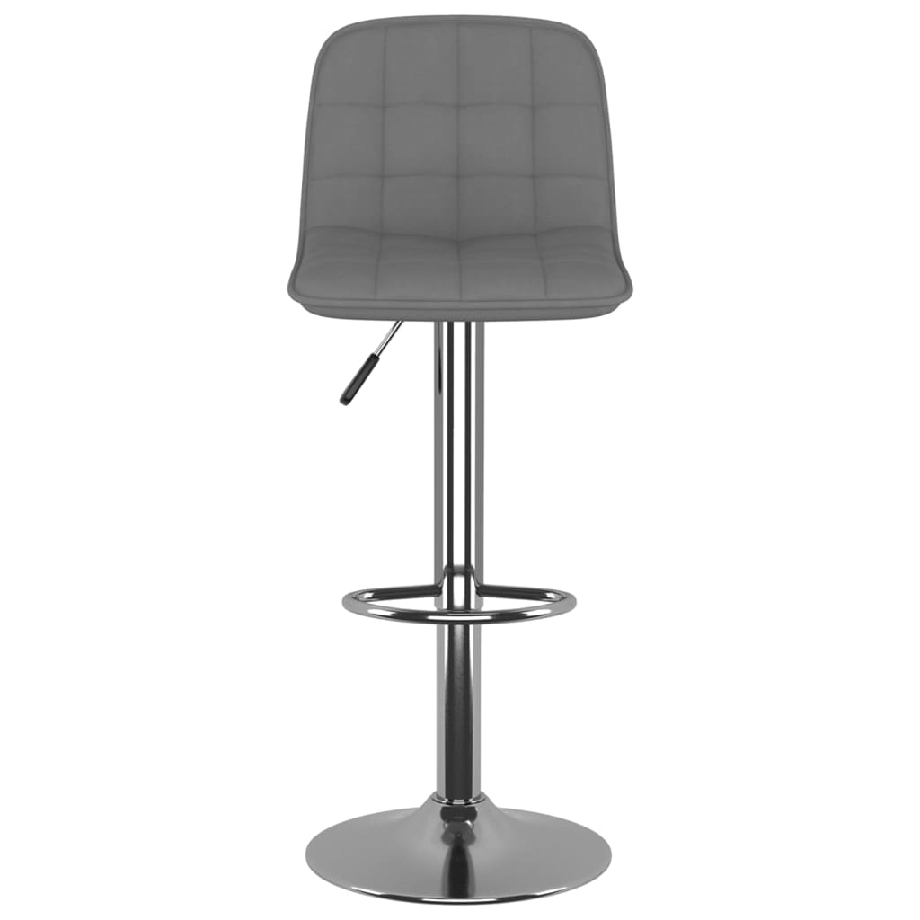 Bancos de bar 2 pcs tecido cinzento-claro