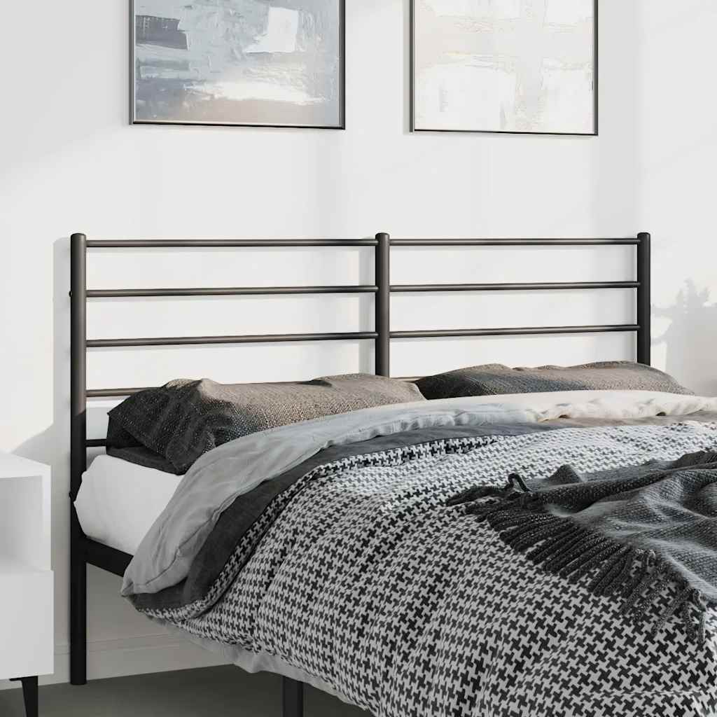 Cabeceira de substituição 135 cm metal preto