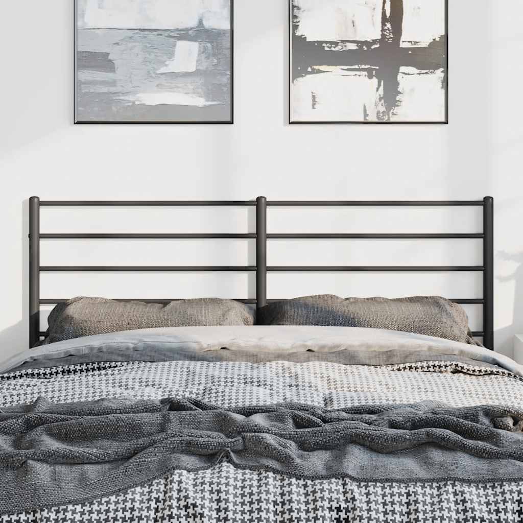 Cabeceira de substituição 135 cm metal preto