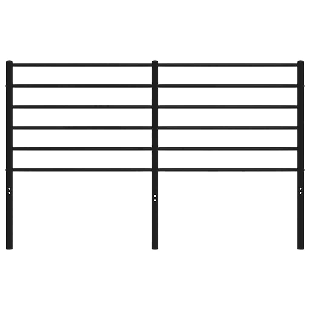 Cabeceira de substituição 135 cm metal preto