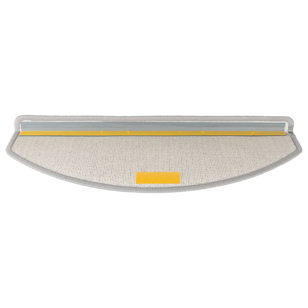 Tapetes de escada 30 peças 65x24x4 cm cinza claro semicircular grande