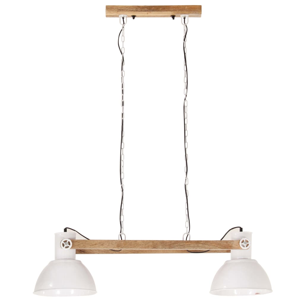 Candeeiro suspenso industrial 25 w 109 cm e27 branco