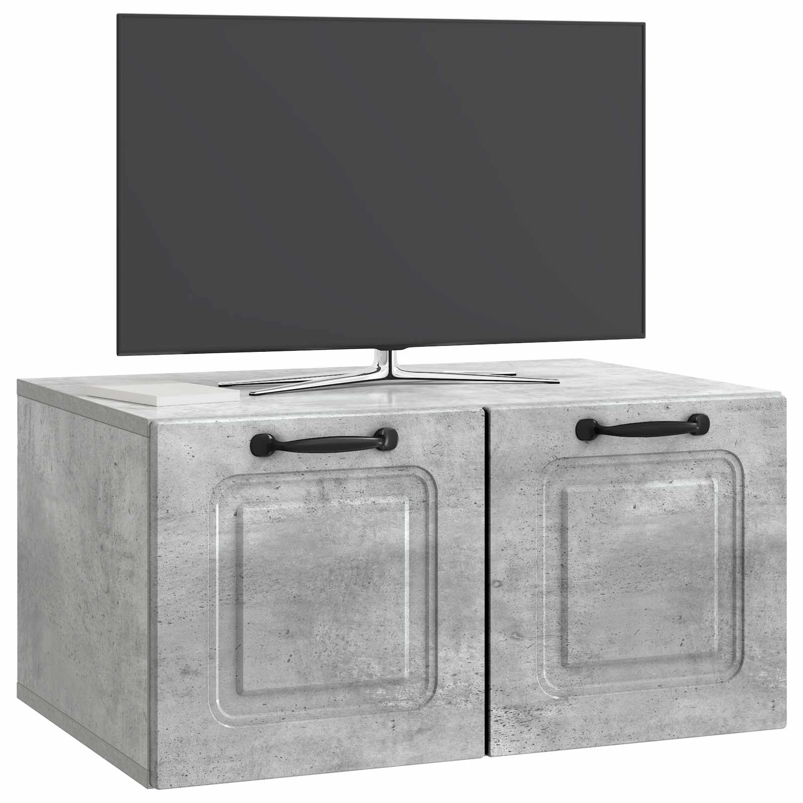 Gabinete de TV de parede cinzento cimento 59,5 x 41 x 30 cm