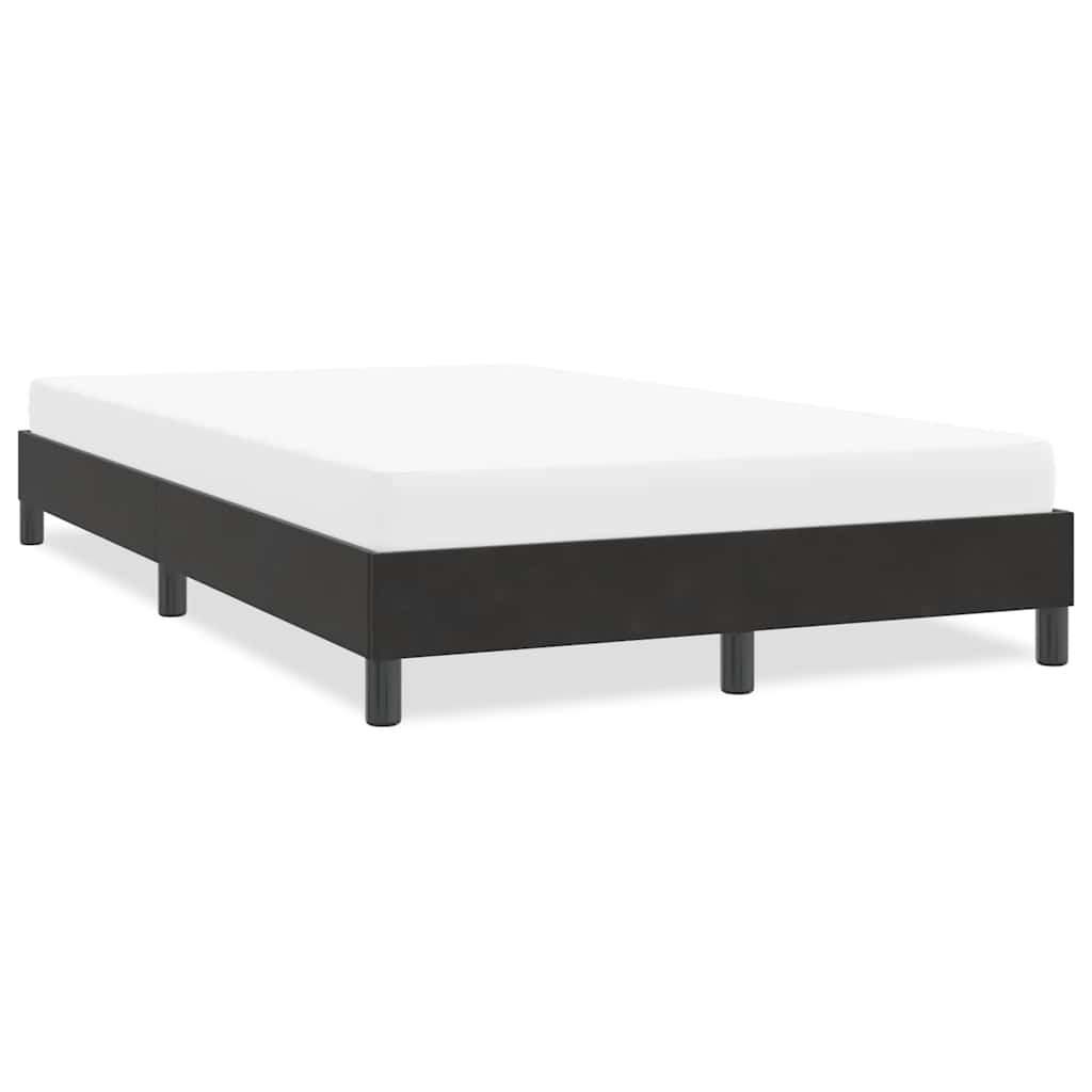 Estrutura de cama sem colchão 120x210 cm veludo preto