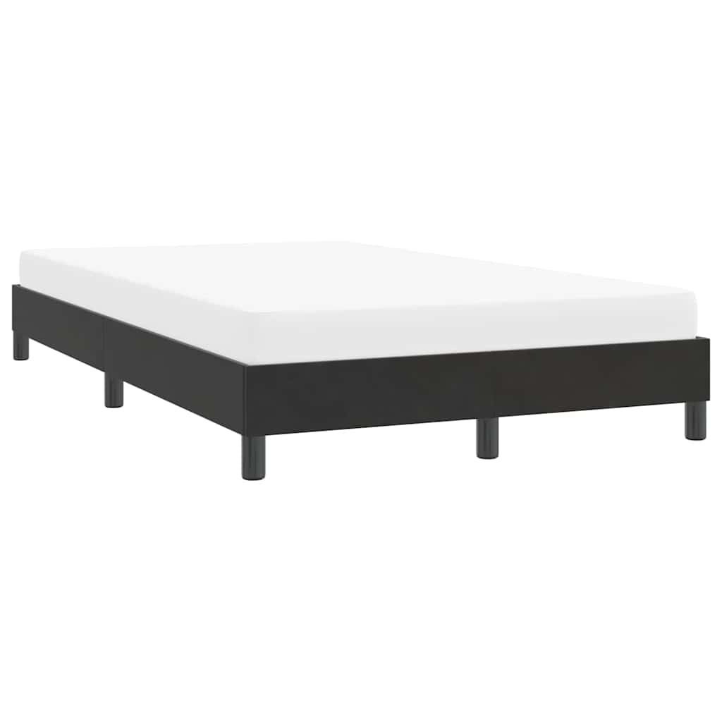 Estrutura de cama sem colchão 120x210 cm veludo preto
