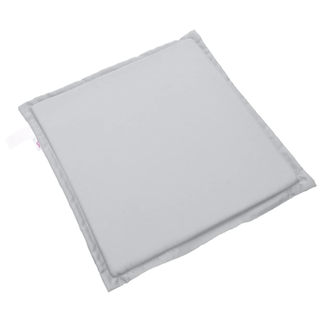 Almofadas de assento de jardim 2 pcs 45x45x2 cm cinzento-claro