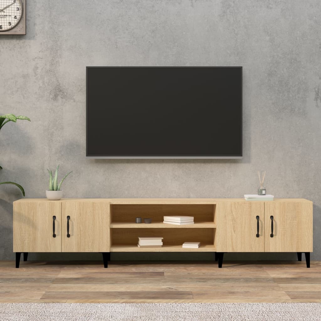 Móvel de TV carvalho sonoma 180x31,5x40 cm madeira engenheirada