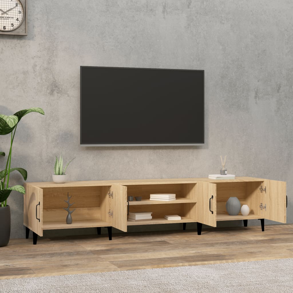 Móvel de TV carvalho sonoma 180x31,5x40 cm madeira engenheirada