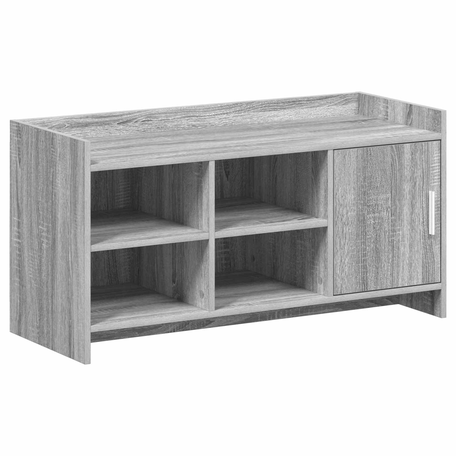 Armário de sapatos com porta sonoma cinzento 100 x 39,5 x 51 cm