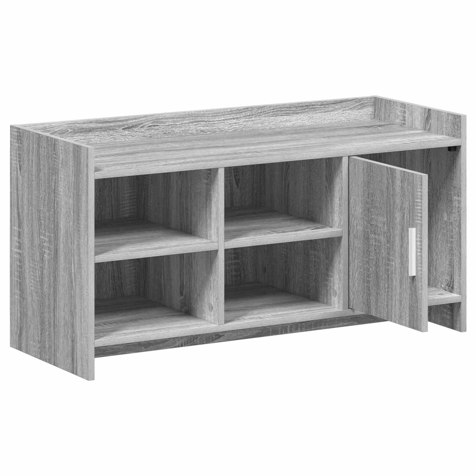 Armário de sapatos com porta sonoma cinzento 100 x 39,5 x 51 cm
