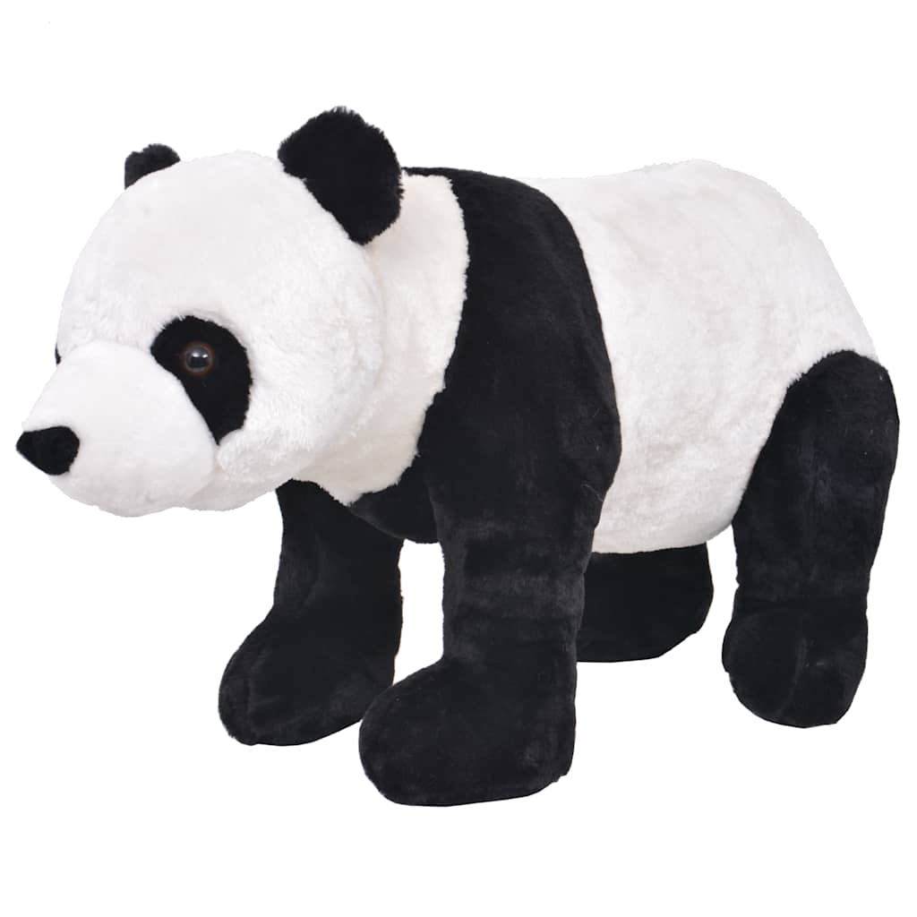 Brinquedo de montar panda peluche preto e branco xxl
