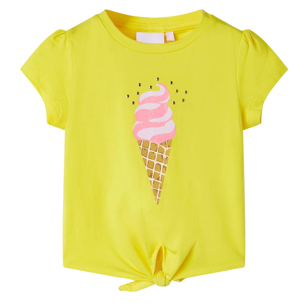 T-shirt de criança amarelo 116
