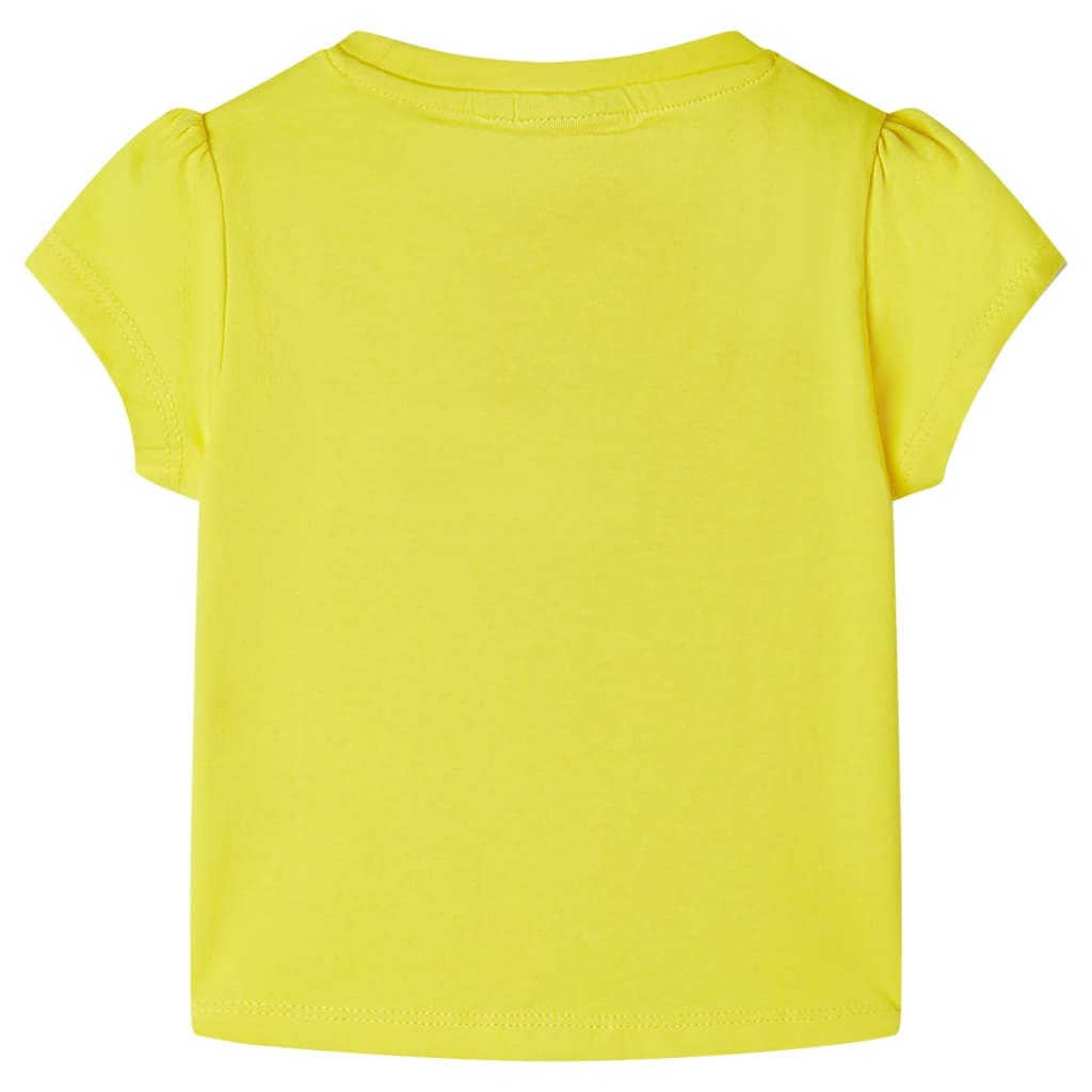 T-shirt de criança amarelo 116