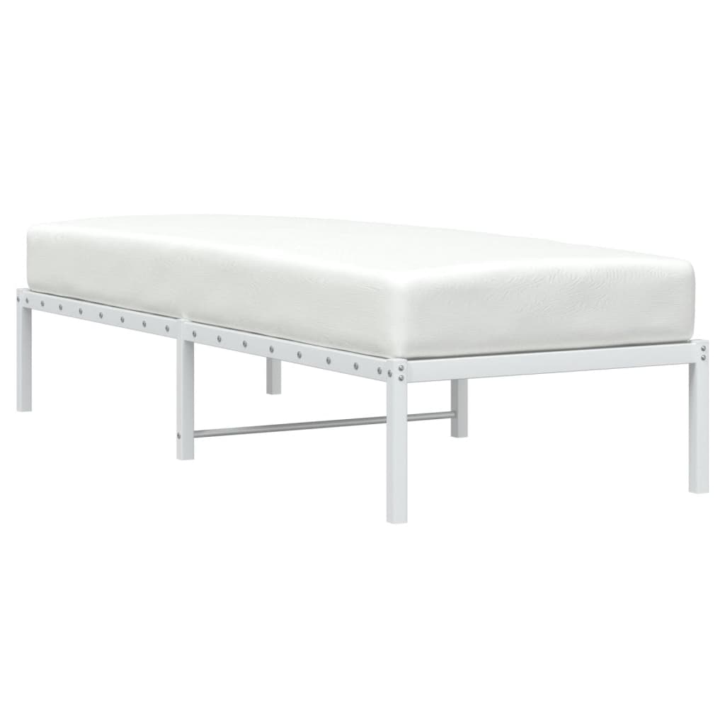 Estrutura de cama 80x200 cm metal branco