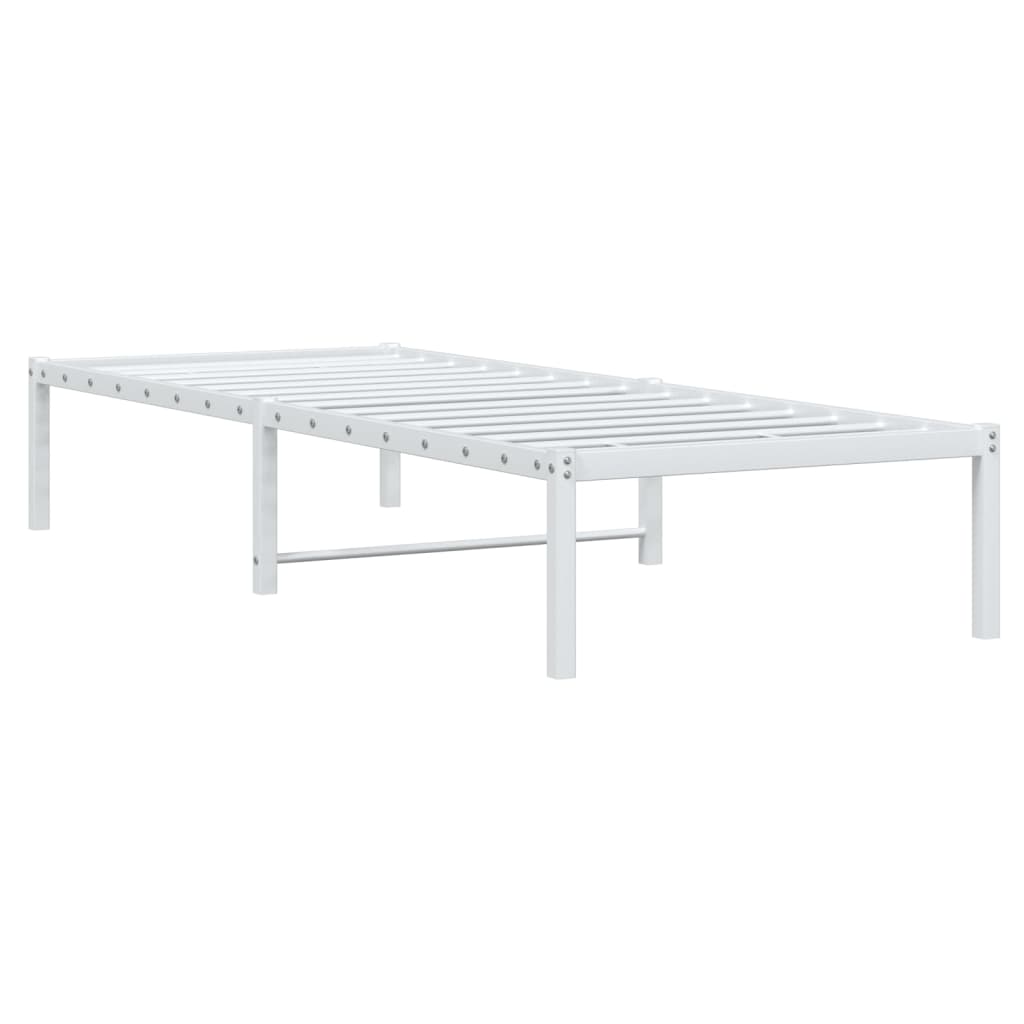 Estrutura de cama 80x200 cm metal branco