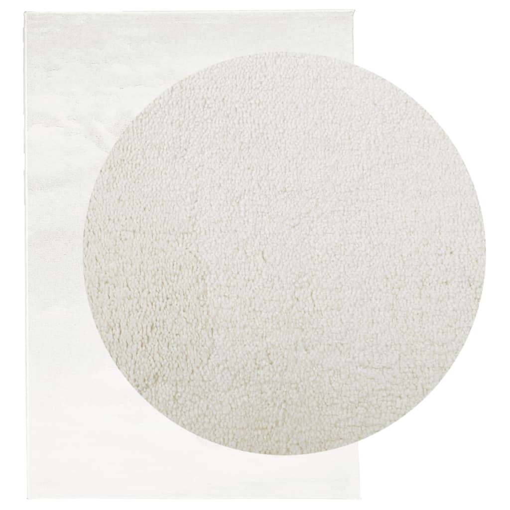 Tapete de pelo curto oviedo 200x280 cm creme