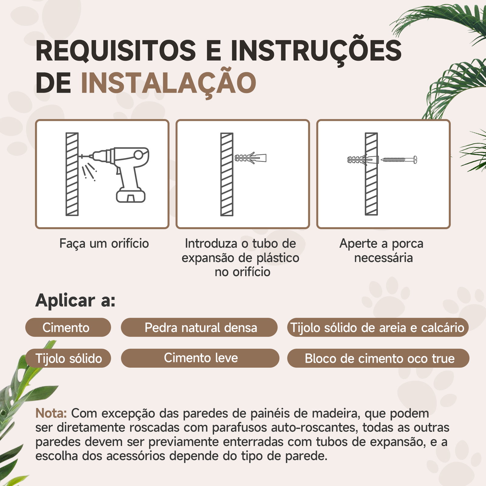Conjunto de prateleiras de escalada para gatos de 4 peças com 2 postes de sisal e plataforma para saltar bege