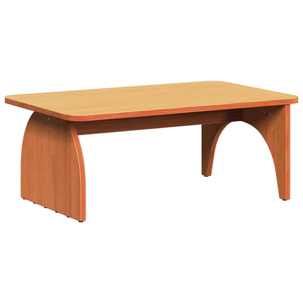 Mesa de centro marrom cera 80 x 50 x 31 cm