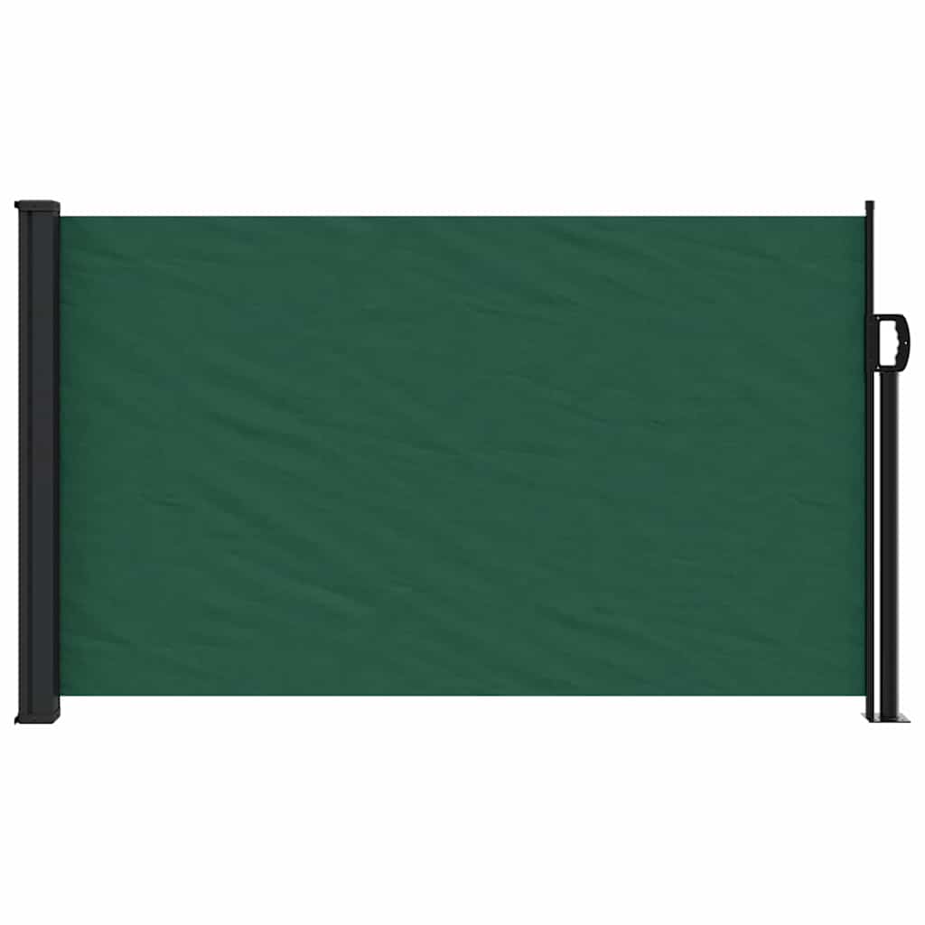 Toldo lateral retrátil 117x300 cm verde-escuro