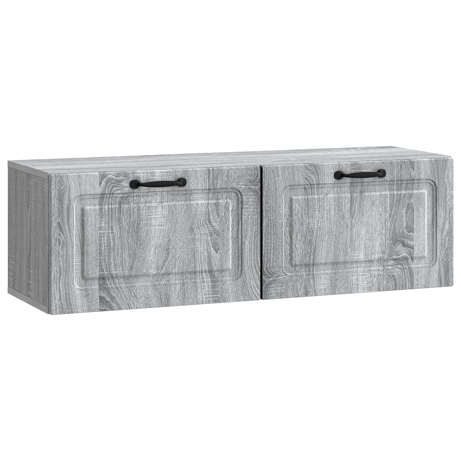 Gabinete de TV de parede sonoma cinzento 98 x 31 x 30 cm