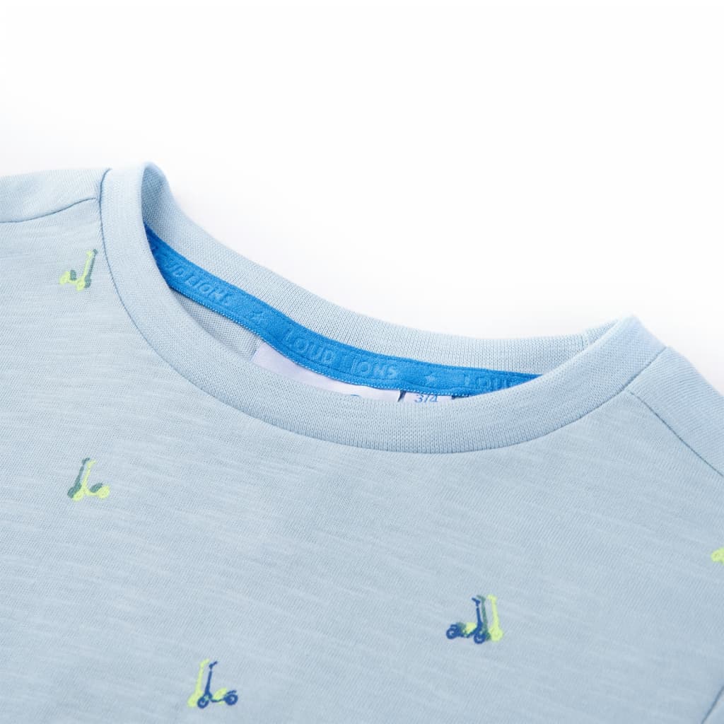 T-shirt para criança azul-claro 116