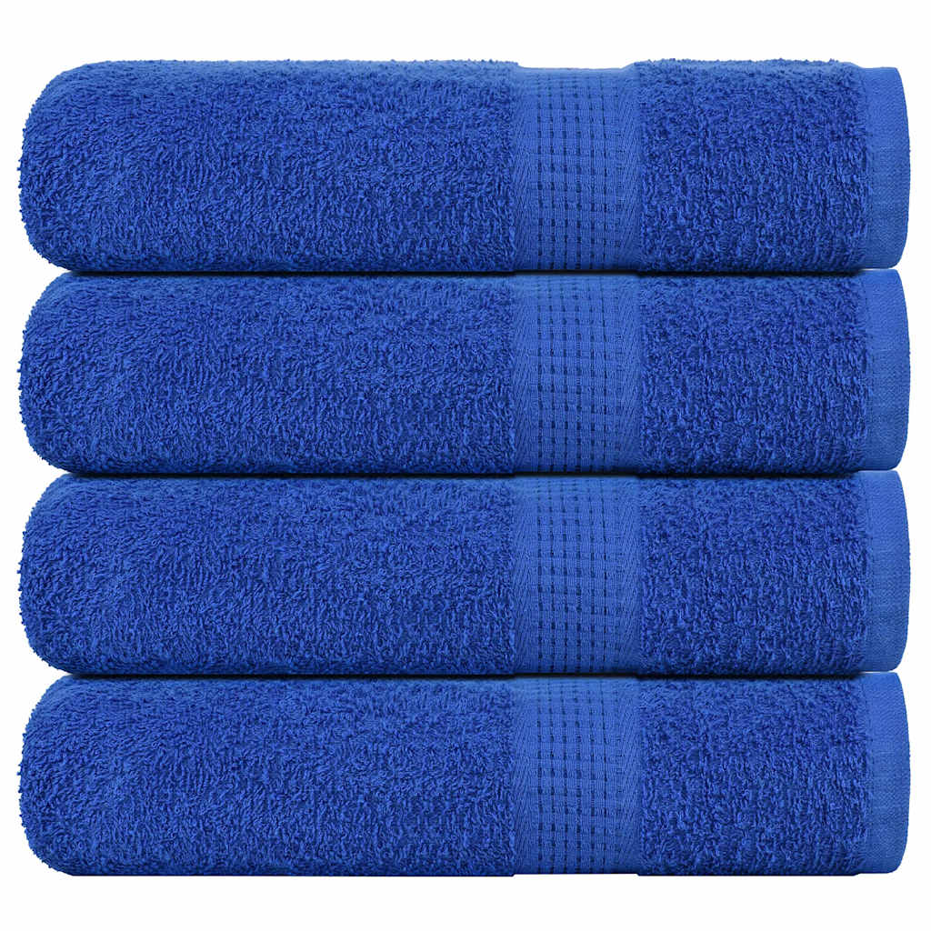 Toalhas de mãos frogn 4 pcs 50x100 cm 360 g/m² azul