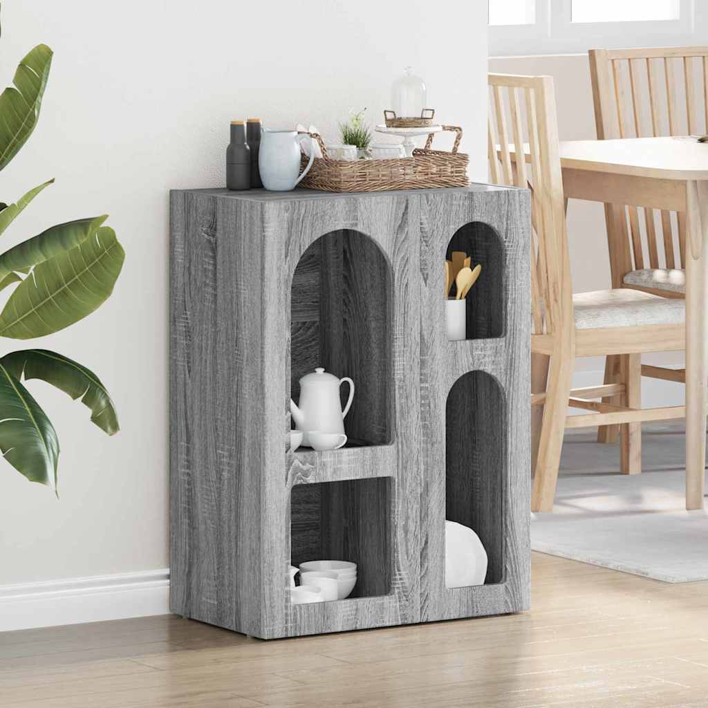 Buffet elst cinza sonoma 59 x 35 x 80.5 cm derivados de madeira