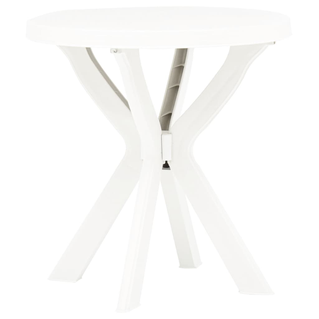 Mesa de bistrô ø70 cm plástico branco