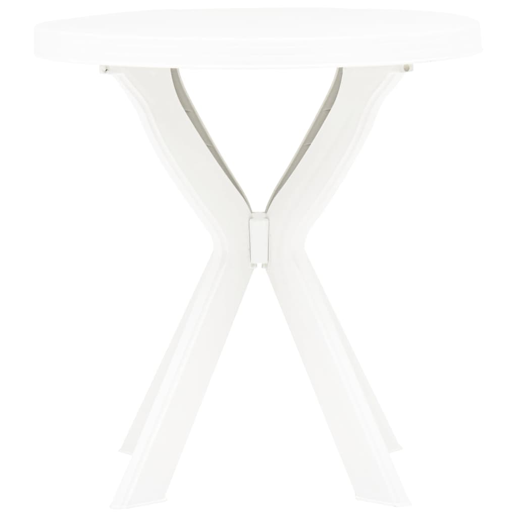 Mesa de bistrô ø70 cm plástico branco