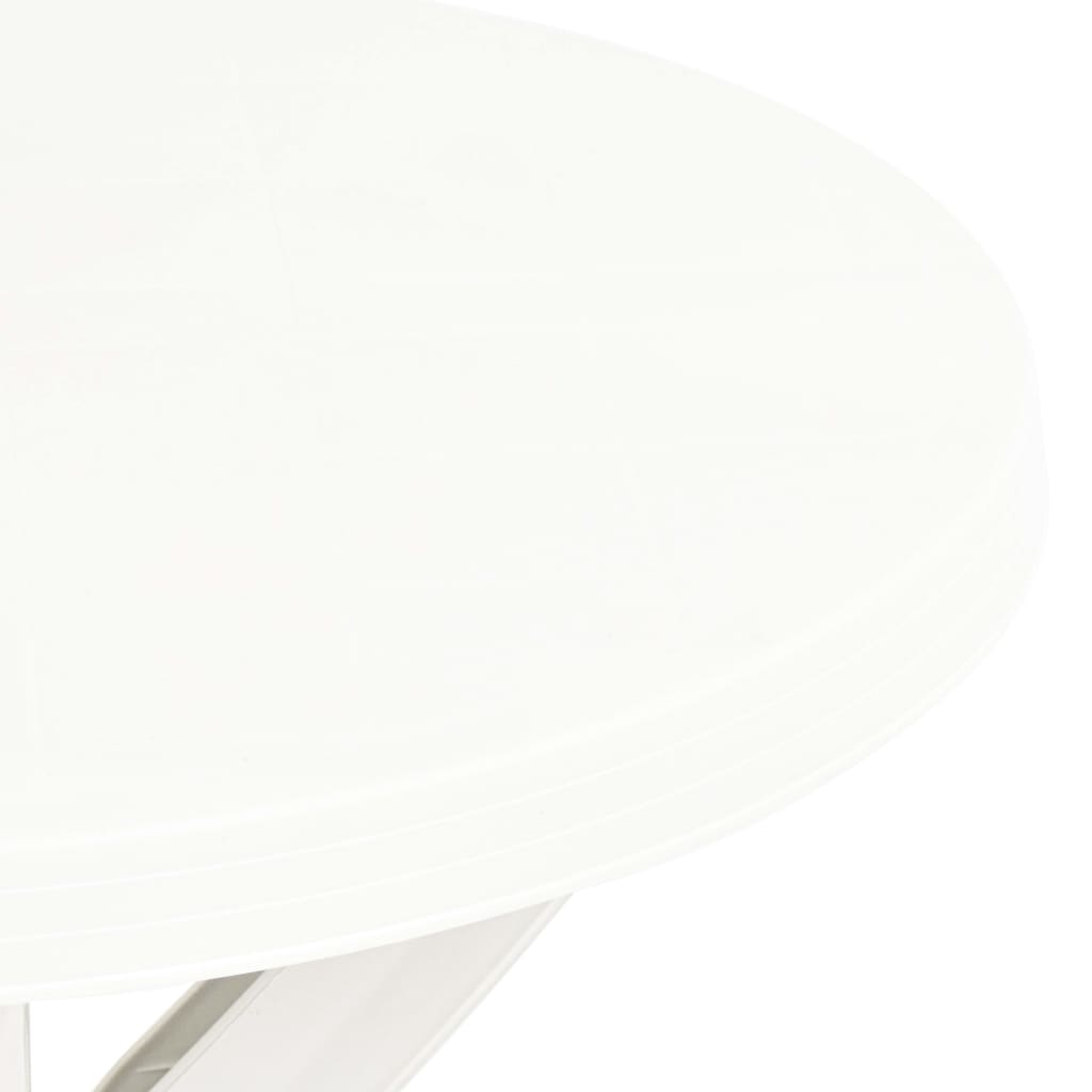 Mesa de bistrô ø70 cm plástico branco
