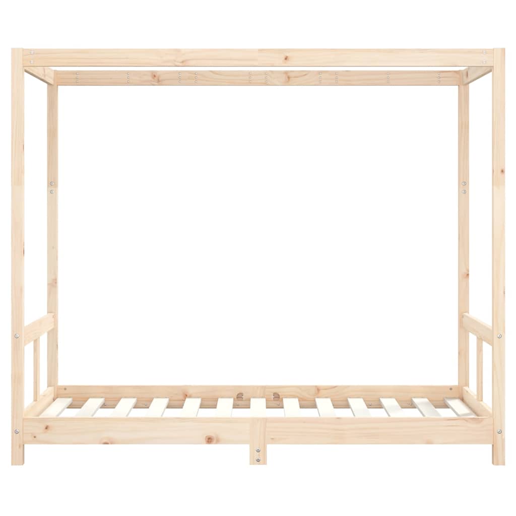 Estrutura de cama infantil 80x160 cm pinho maciço