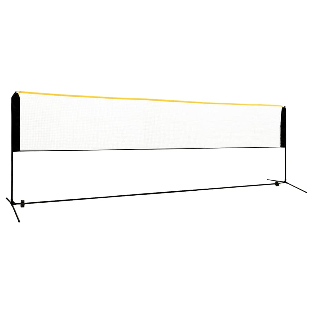 Rede de badmínton ajustável 500x103x94-158 cm metal