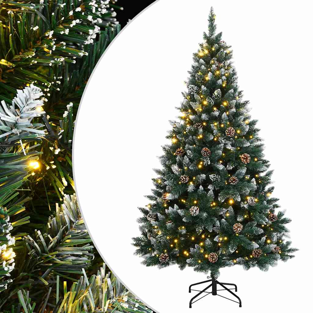 Árvore de natal artificial com 150 luzes LED 120 cm