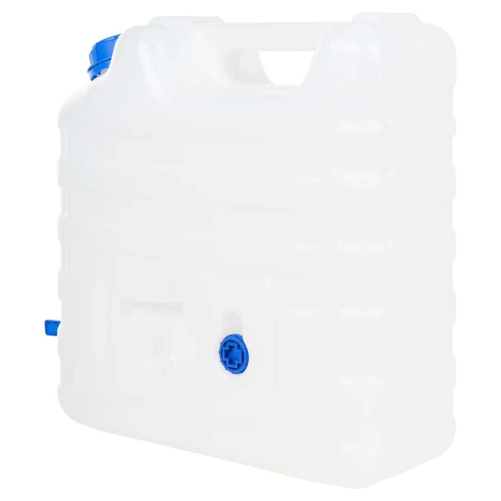 Recipiente de água com torneira transparente 15 l plástico