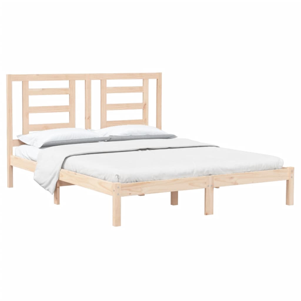 Cama sem colchão 160x200 cm madeira de pinho maciça