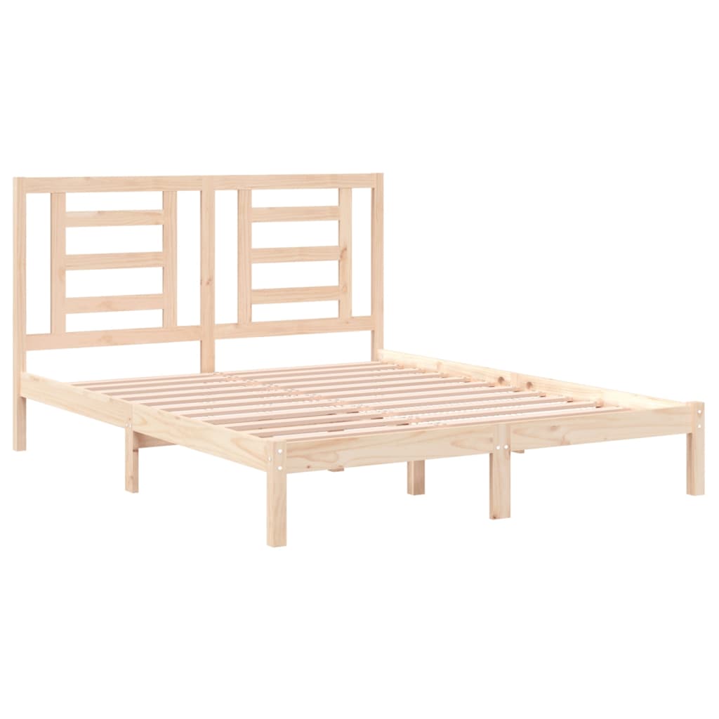 Cama sem colchão 160x200 cm madeira de pinho maciça