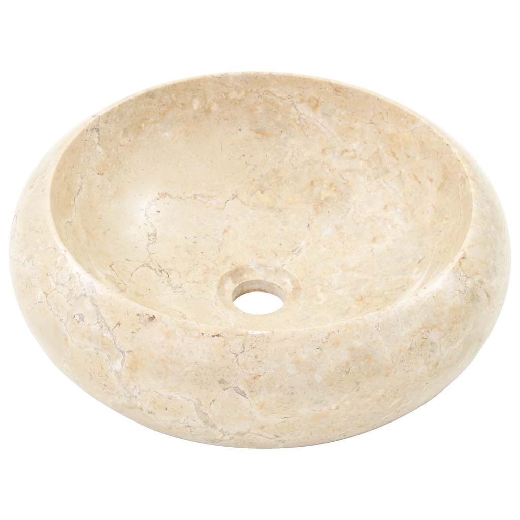 Lavatório 40x12 cm mármore creme