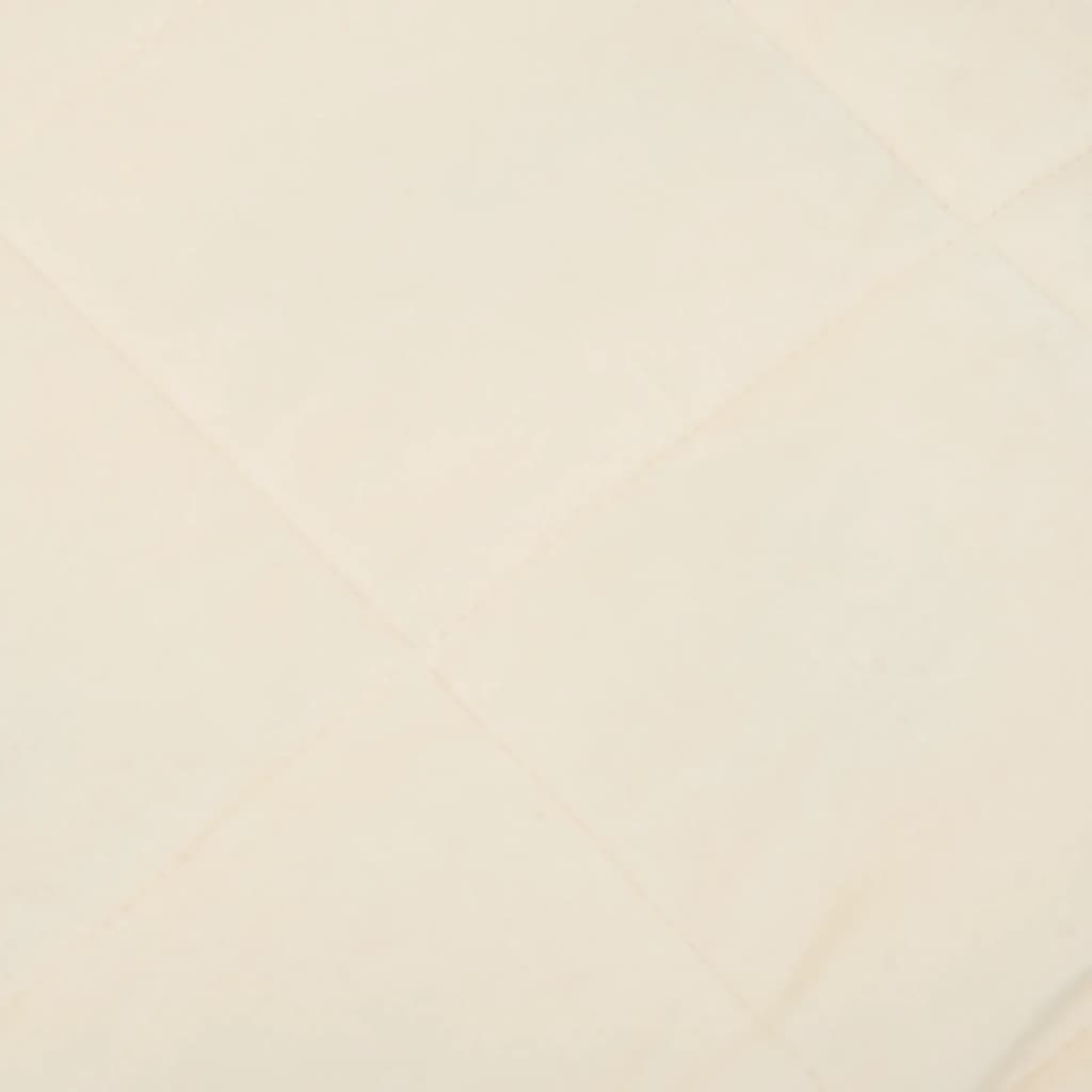 Manta pesada 6 kg 137x200 cm tecido creme-claro