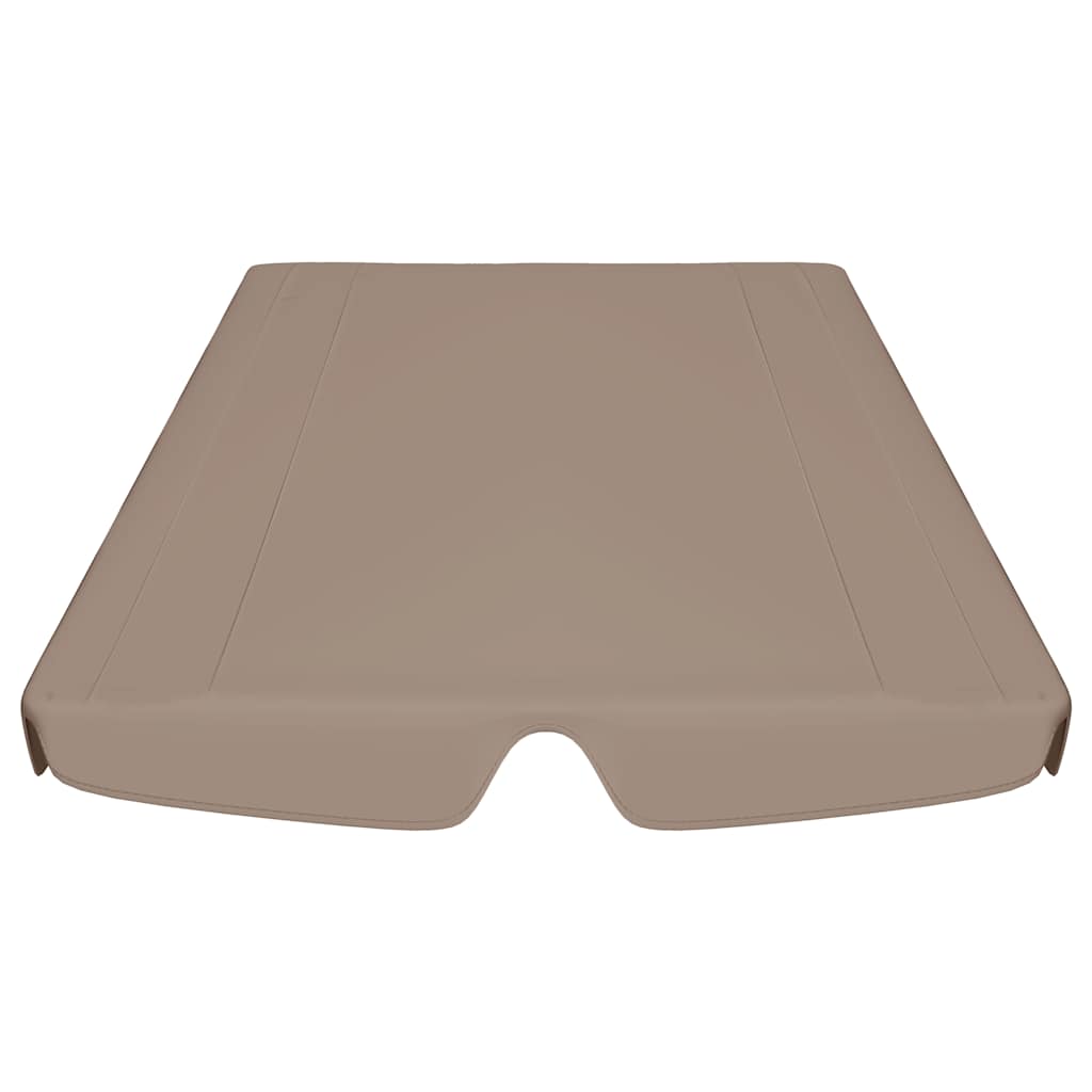 Toldo suplente baloiço jardim cinza-acastanhado