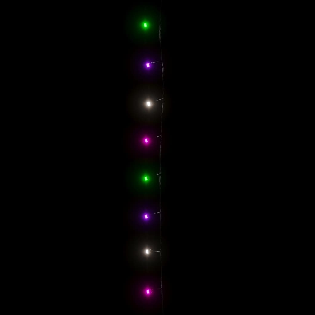 Cordão de luzes c/ 1000 luzes LED 100m PVC pastel multicolorido