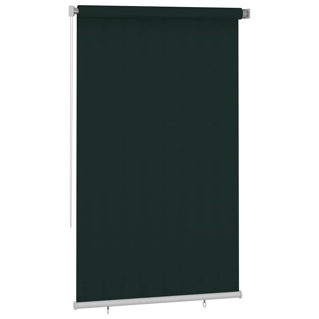 Estore de rolo para exterior 145 (l) x 230 (a) cm verde-escuro HDPE