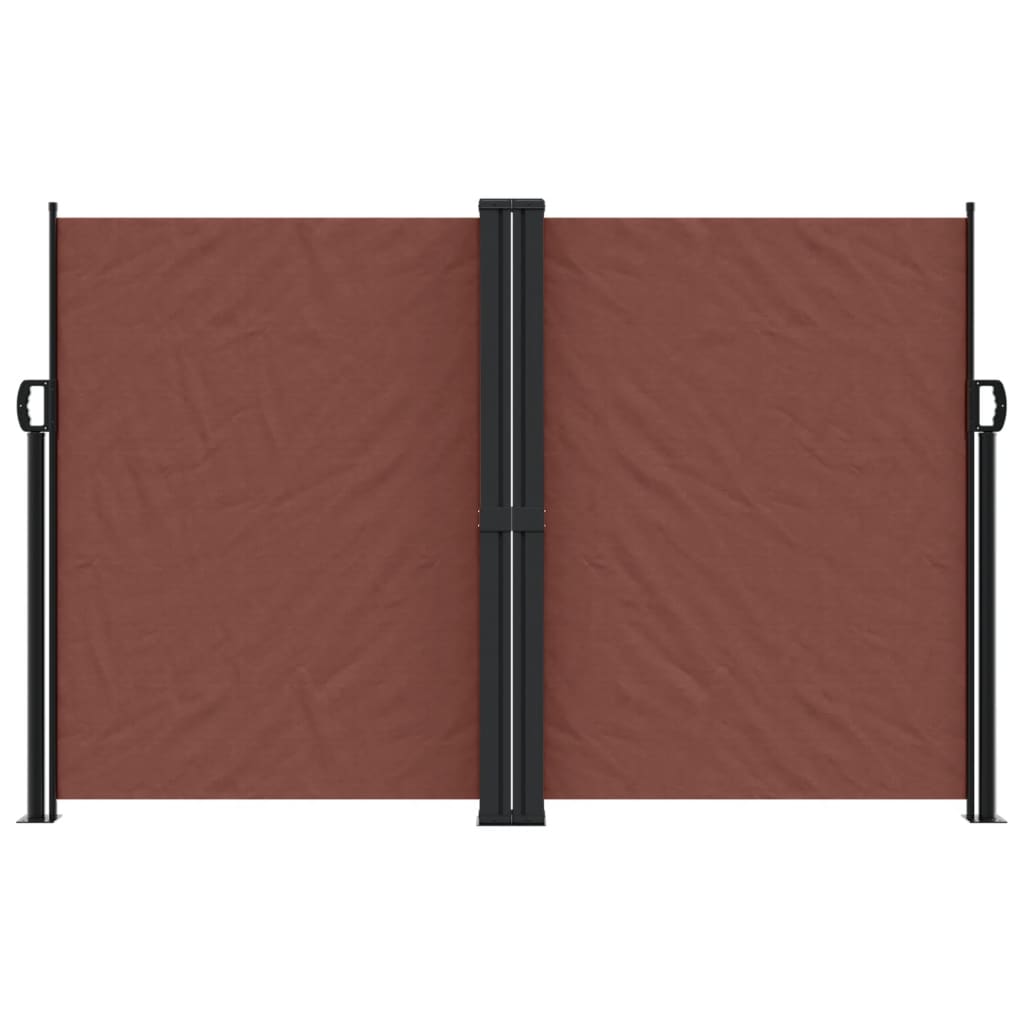 Toldo lateral retrátil 160x1000 cm castanho