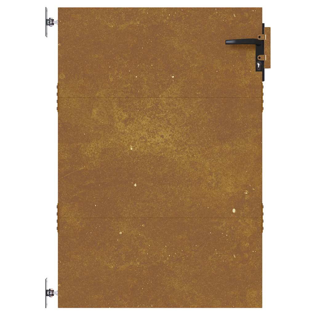 Portão de jardim 85x125 cm aço corten