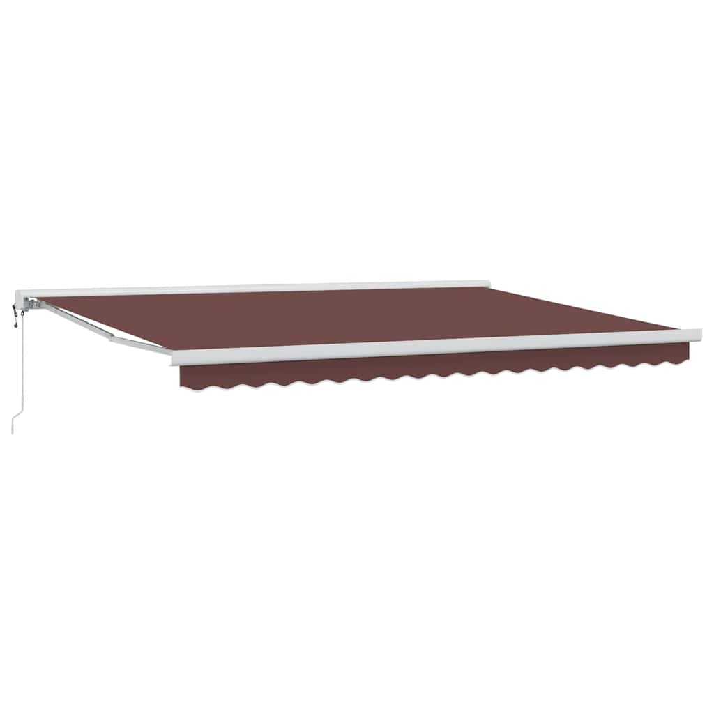 Toldo retrátil automático 450x300 cm castanho