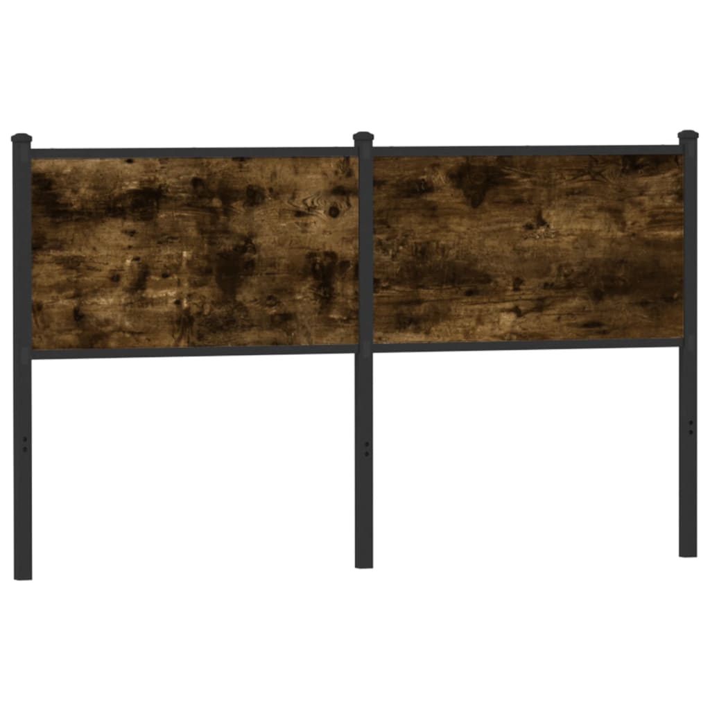 Cabeceira de substituição 150 cm derivados madeira/aço carvalho fumado