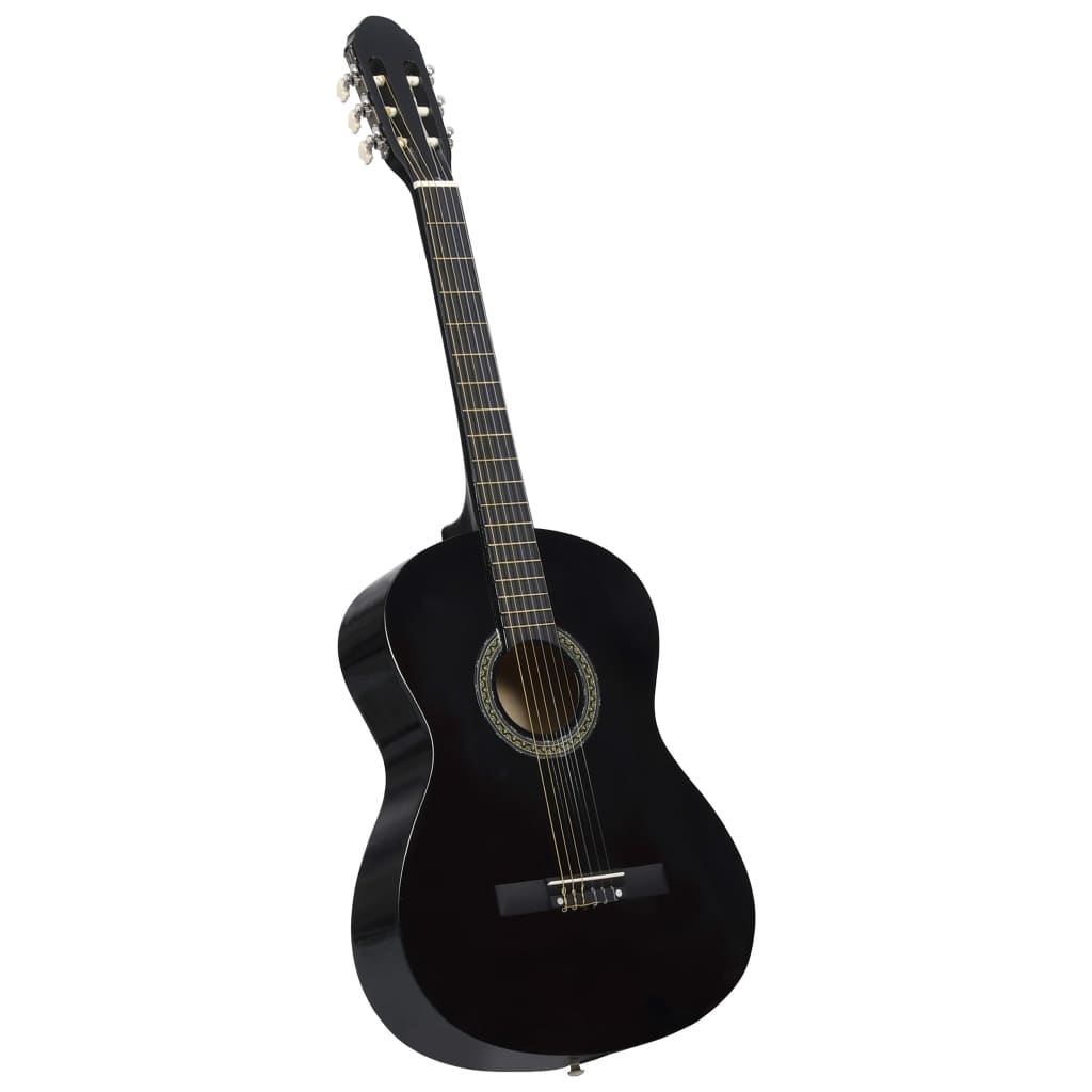 Guitarra clássica para iniciantes com saco 4/4 39" preto
